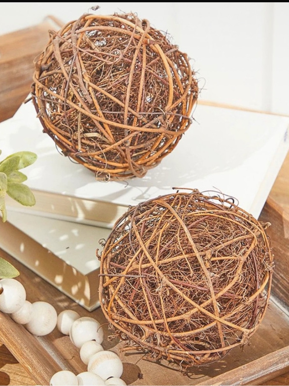 VTG XL Grapevine Decorative Ball/ Sphere
